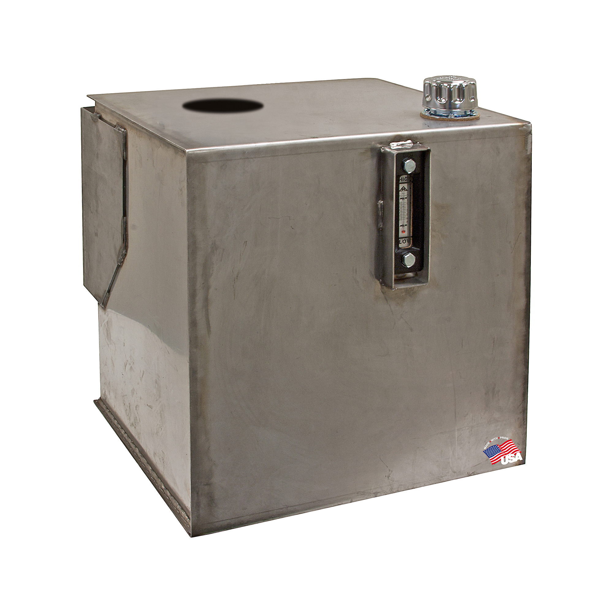 Buyers Products, Reservoir, 30 Gal, Stainless Steel, Capacity 30 Gal, Suction Port Size 2 in, Return Port Size Multiple in, Model# SMR30SS